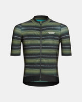 Pas Normal Studios Essential Men's Short Sleeve Jersey Light Olive Stripe