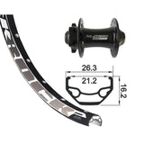 Front Wheel XLC TA-15 Rodi Disc Brake 6-Bolt 100x15mm Aluminium Black