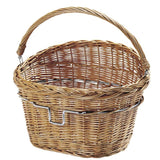Klickfix Wicker Front Basket Hoop 18L 40x30x31cm Brown