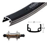 Rear Wheel Winora Schürmann Quick Release 135mm 6/7s Black/Silver